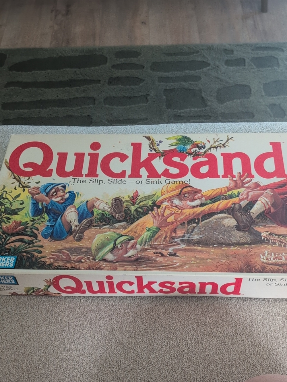 Vintage 1989 Quicksand Slip Slide Sink Board Game Parker Brothers
